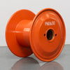 Pressed Steel Cable Reel — Durable Orange Metal Spool for Industrial Wire and Cable Winding